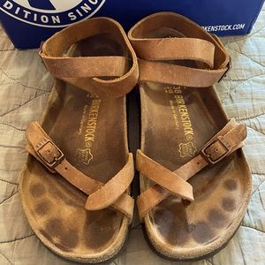Birkenstock Leather Yara Ankle Wrap 38